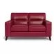 Elwyn Cranberry Leather Living Room Set