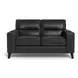 Elwyn Black Leather Living Room Set