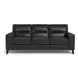 Elwyn Black Leather Living Room Set