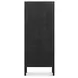 Hannah Black 4 Glass Door Tall Cabinet