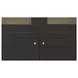 Hannah Black 4 Glass Door Tall Cabinet