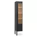 Hannah Black 4 Glass Door Tall Cabinet