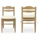 Tate Beige Upholstered Dining Chair Set of 2