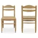 Tate Beige Upholstered Dining Chair Set of 2