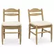 Tate Beige Upholstered Dining Chair Set of 2