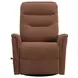 Dualis Snazzy Terracotta Manual Swivel Glider Recliner