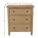 Emilia Natural 3 Drawer Small Chest