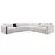 Anaheim White Performance Fabric 7 Piece Modular Power Reclining Sectional with Power Headrest