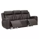 Maveric Bette Coffee 91" Zero Gravity Triple Power Reclining Sofa with Drop Down Table and USB Charging