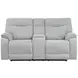 Chablis Mist Gray Reclining Living Room Set with USB Charging