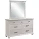 Silver Sands Gray Rectangular Mirror