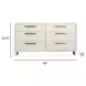 Lorelei Misty Cloud 6 Drawer Dresser