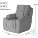 Challenger Glam Squad Oyster Power Headrest Wall Hugger Big Mans Recliner