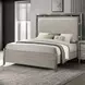Lennox Gray Queen Upholstered Panel Bed