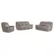 Colton Branson Tweed Zero Gravity Triple Power Reclining Living Room Set with LED and USB Charging