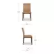 Frankie Tan Leather Upholstered Dining Chair Set of 2
