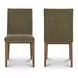 Frankie Olive Upholstered Dining Chair Set of 2
