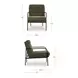 Verlaine Olive Upholstered Accent Chair