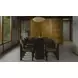 Sami Brown Performance Fabric Upholstered Dining Chair Set of 2