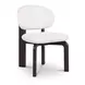 Sami White Performance Fabric Upholstered Dining Chair Set of 2