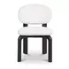 Sami White Performance Fabric Upholstered Dining Chair Set of 2