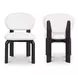 Sami White Performance Fabric Upholstered Dining Chair Set of 2