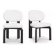 Sami White Performance Fabric Upholstered Dining Chair Set of 2