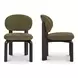 Sami Olive Performance Fabric Upholstered Dining Chair Set of 2