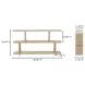 Miri Oak Small Shelf