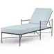 Provence Canvas Skyline 79" Outdoor Chaise Lounge with Self Welt