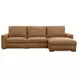 Live Beautifully Brown Leather 3 Piece Modular Power Reclining Optimus Sectional with Power Headrest