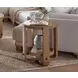 Escape Glazed Natural Oak Round End Table