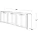 Escape Glazed Natural Oak 90" Console