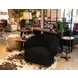 Florence Black Boucle Fabric Swivel Accent Chair