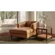 Beth Brown Rectangular Glass Top Side Table
