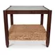 Beth Brown Rectangular Glass Top Occassional Table Set