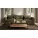 Beth Brown Rectangular Glass Top Coffee Table