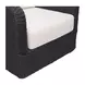 Bodhi Charcoal and White Upholstered Outdoor Swivel Accent Chair