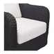 Bodhi Charcoal and White Upholstered Outdoor Swivel Accent Chair