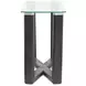 Ironvale Black Truffle Rectangular Glass Top Sofa Table