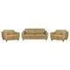 Willowmere Renaissance Marigold Leather Upholstered Chair and A Half Set of 2