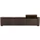 Savion Deux 43" Brown 3-Seater 126" Sofa with Dual Power Recliners and Triple Power Headrests