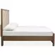 Callisto Bourbon Brown and Santa Cruz King Upholstered Panel Bed