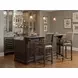 Comfort Anthracite Black upholstered Bar Stool