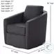 Daisey Wendover Navy Swivel Glider