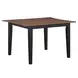 Joplin Walnut and Ebony 62" Extendable Rectangular Dining Table
