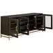 Lindon Coffee Bean and Burnished Brass 70" TV Stand