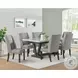 Eve Charcoal And White Dining Room Set