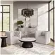 Everly Taupe Swivel Accent Chair