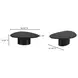 Eden Black Free Form Coffee Table